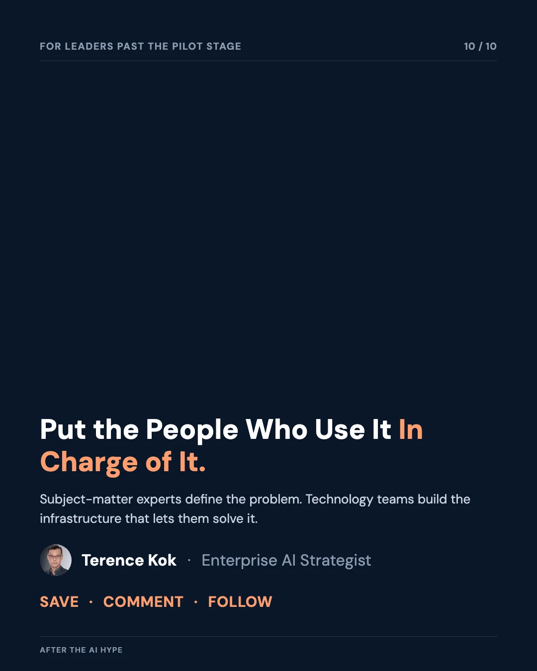 Carousel slide 10: closing call to action