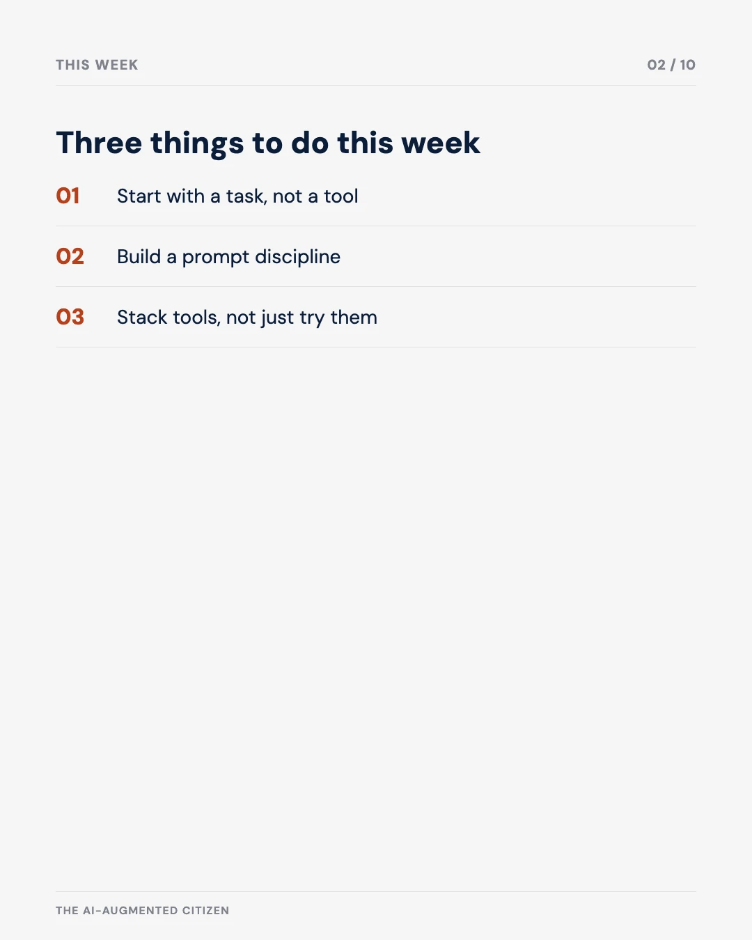Carousel slide 2: three things to do this week