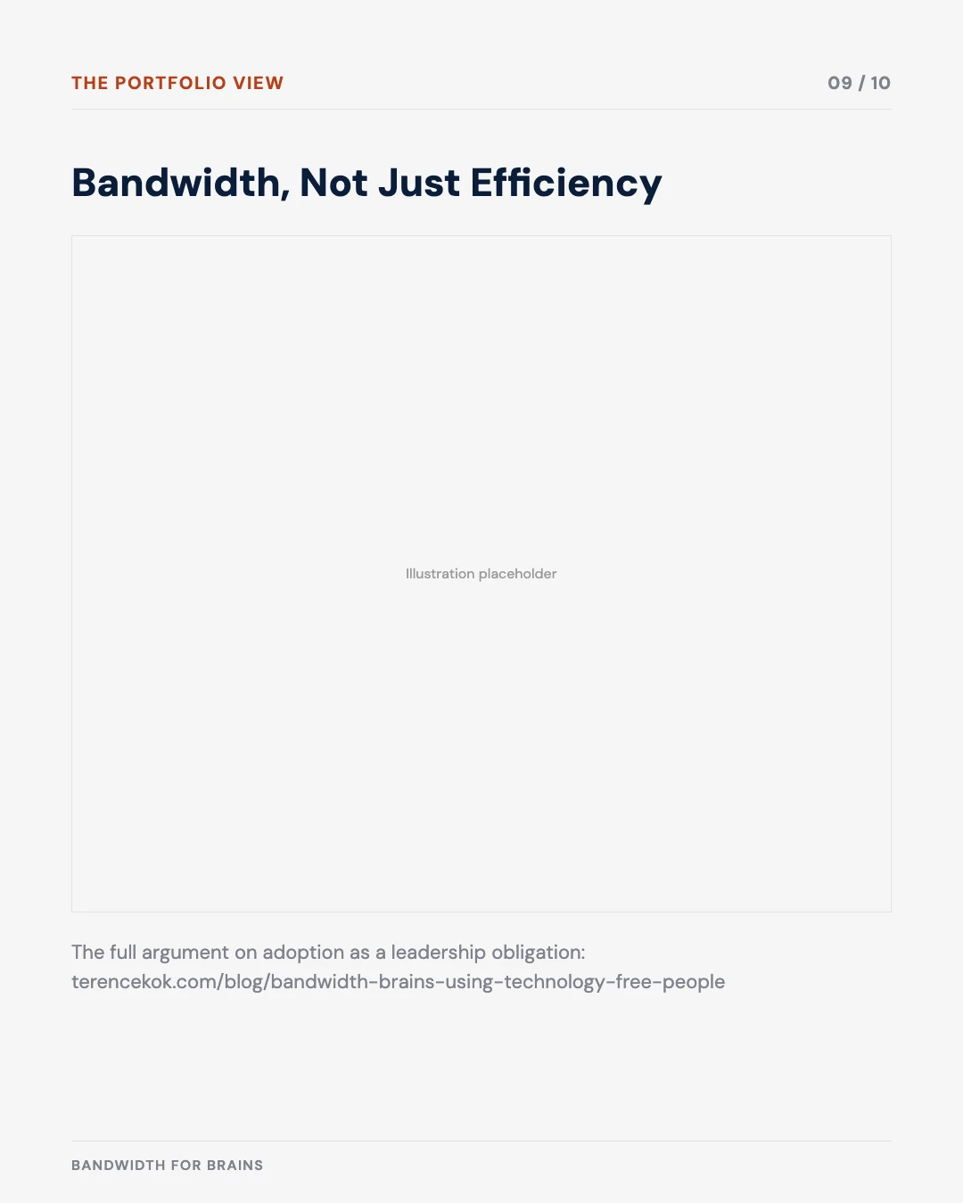 Carousel slide 9: bandwidth, not just efficiency