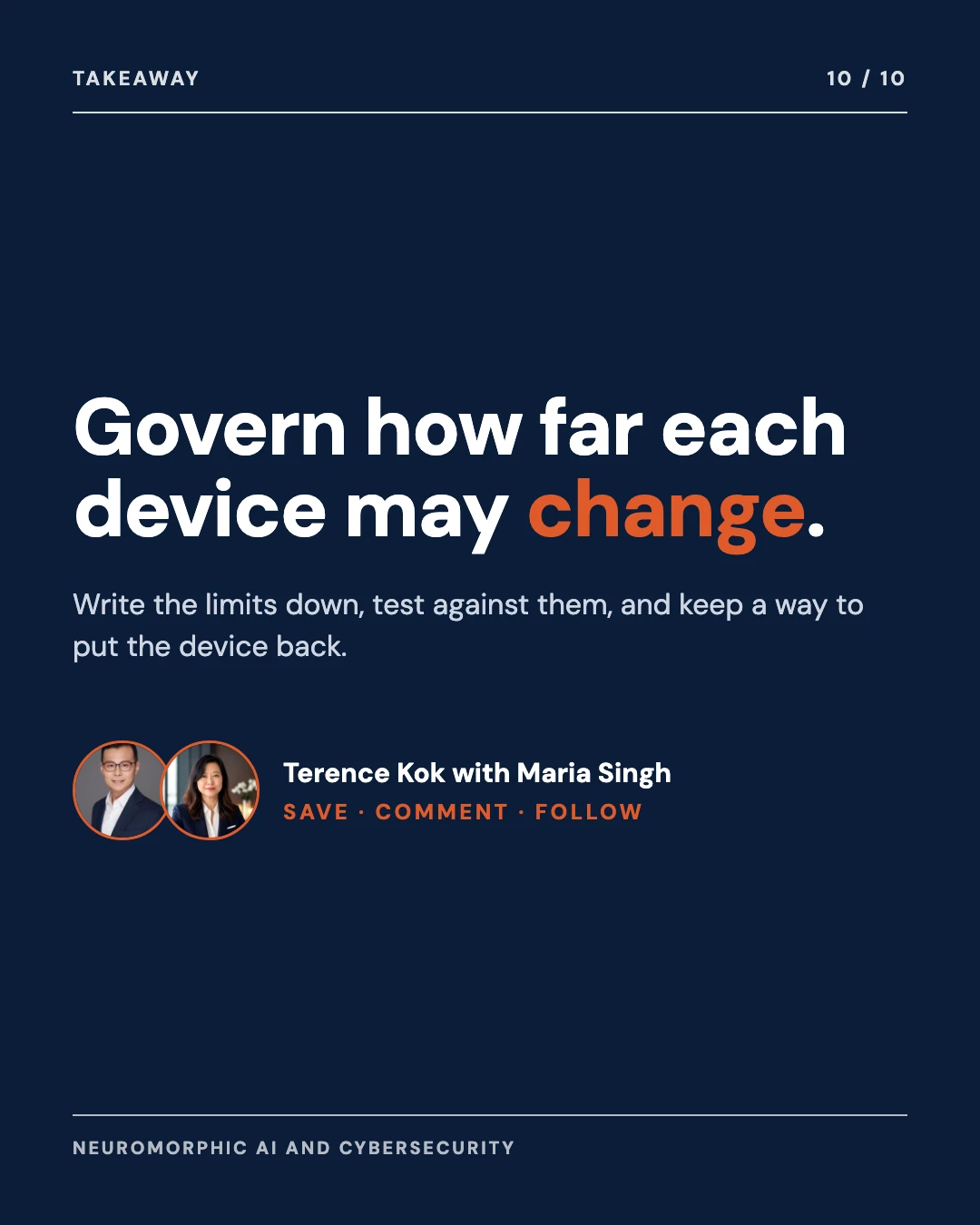 Carousel slide 10: closing, govern how far each device may change