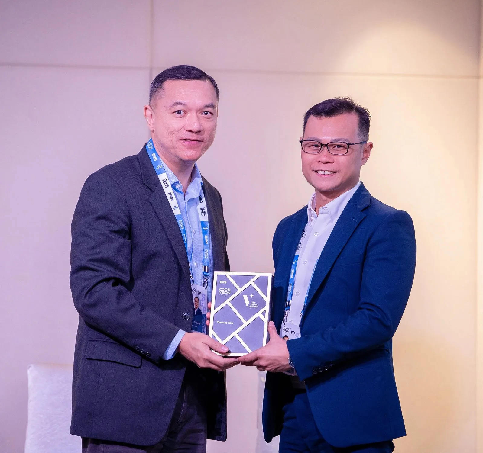 Terence Kok receiving CDO Vision Award 2026