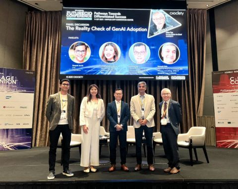 FutureCIO Conference 2025 — The Reality Check of GenAI Adoption panel, Raffles City Convention Centre Singapore