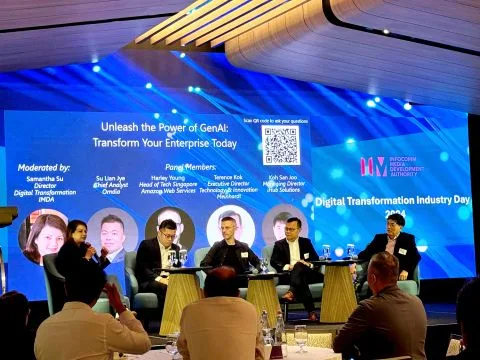 Terence Kok on panel at IMDA Digital Transformation Industry Day 2024, Unleash the Power of GenAI